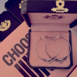 NWOT Large Juicy Couture Hoop Earrings